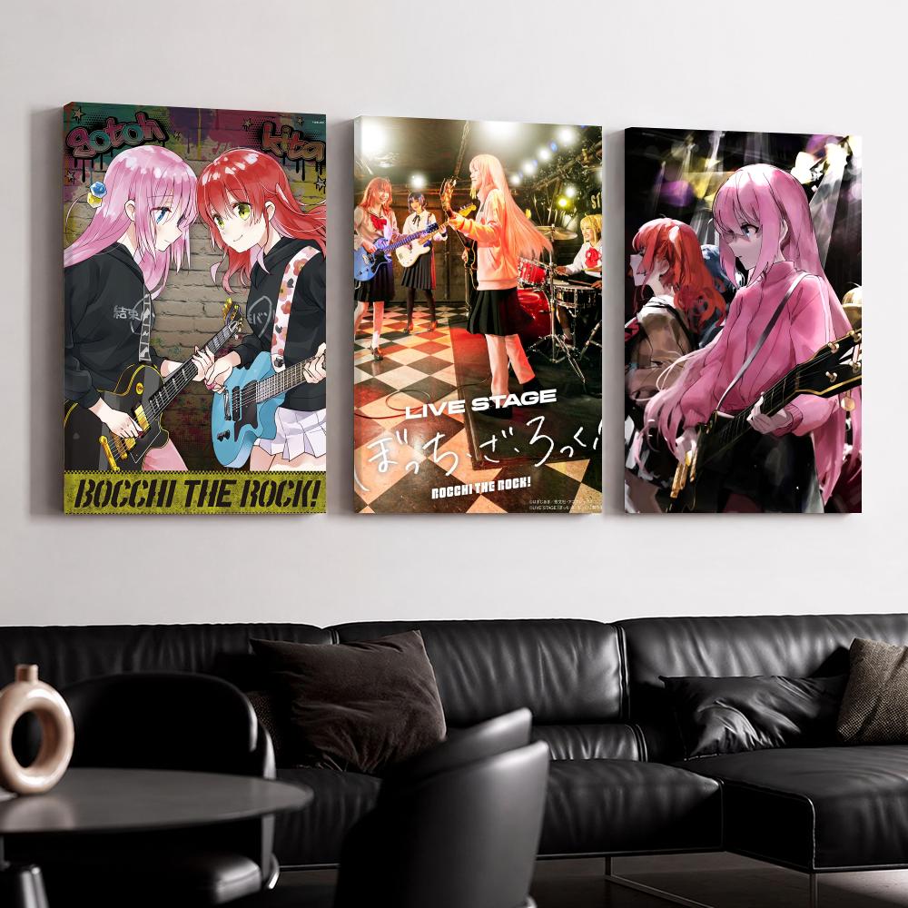 Live Rock - Pintura de pared enmarcada de anime