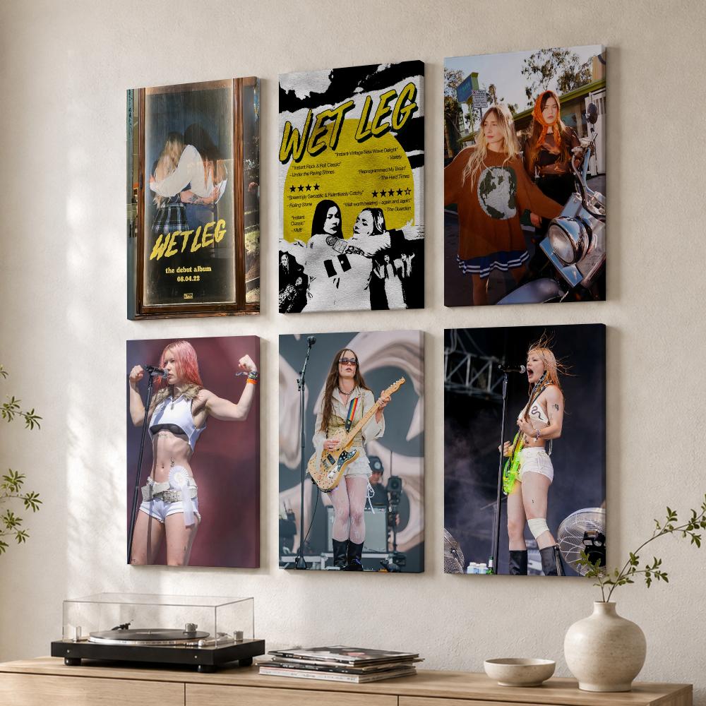 Live Rock - Póster de madera con marco para