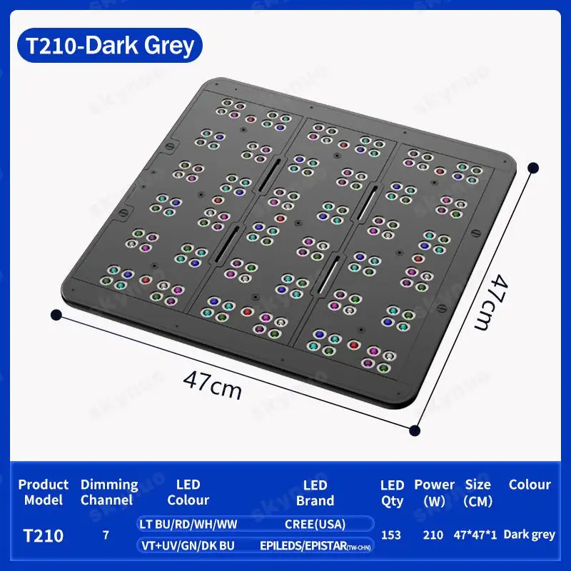 Reef Lighting - TLF KASSRAY T210 210W cobertura completa