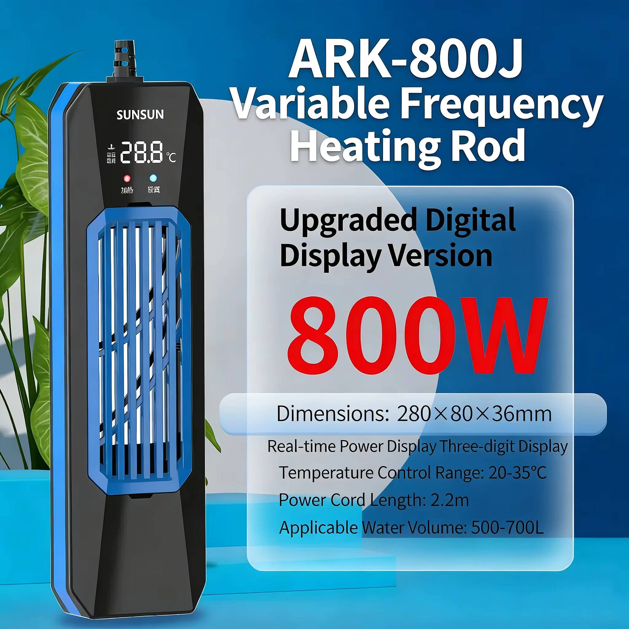 Reef Tank Filter - 50-1000W nuevo SUNSUN PTC ARK tanque
