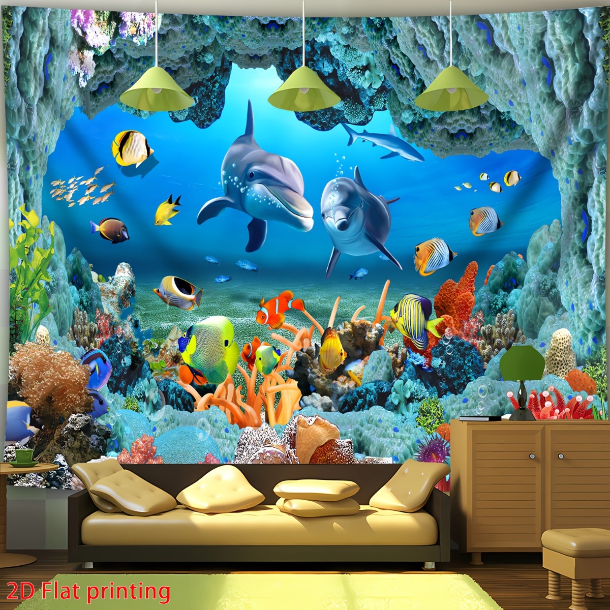 Tapiz de pared con motivos de  - Marine Coral reseña y precio