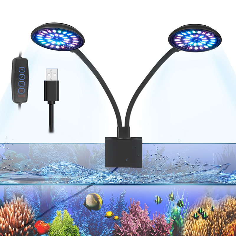 Luz LED USB para acuario, lámp - Aquarium Marine Lights reseña y precio