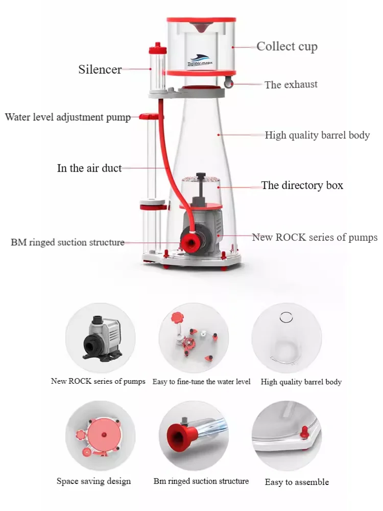220-240V 50Hz burbuja mago cur - Reef Tank Filter reseña y precio