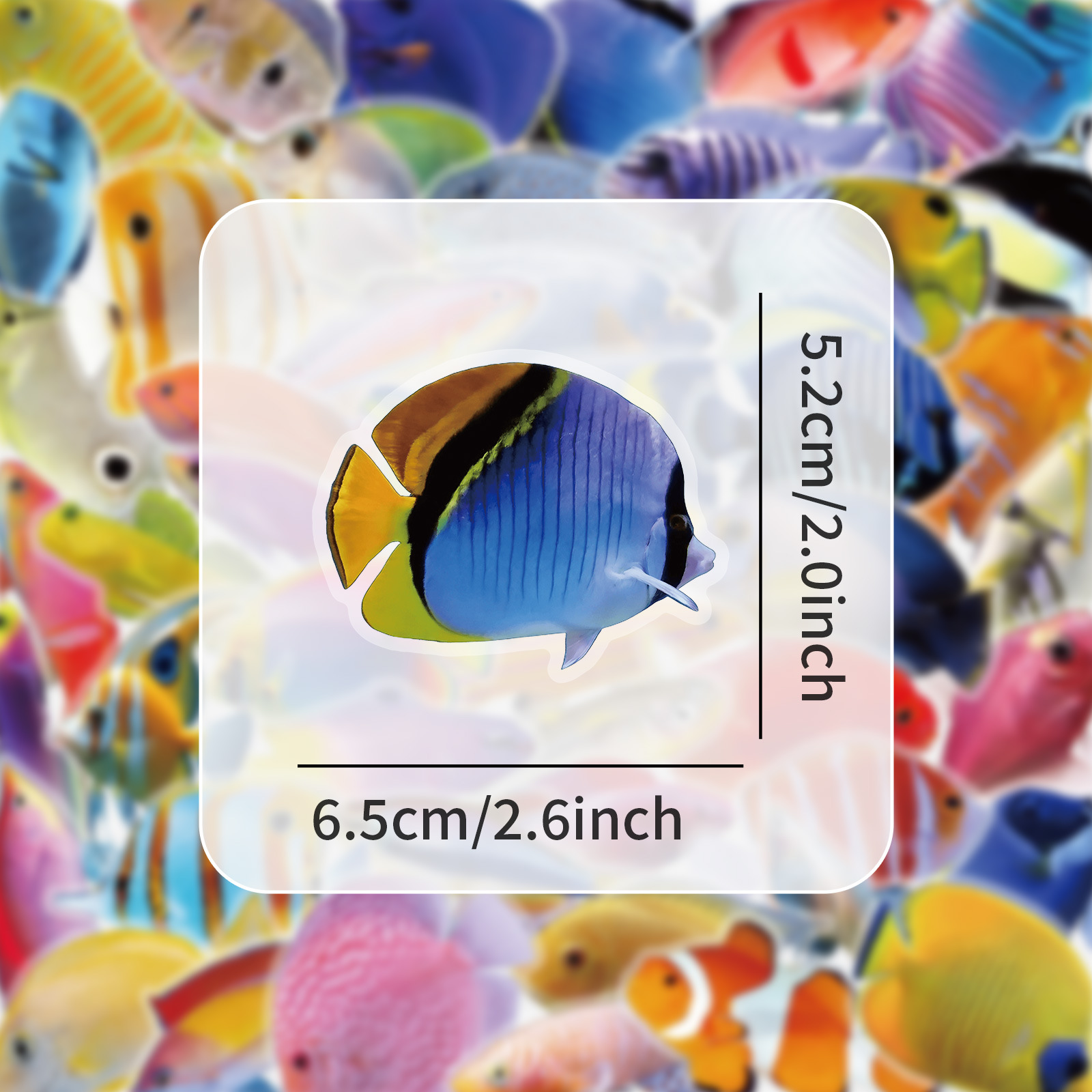 50-100PCS Pegatinas Transparen - Marine Coral reseña y precio