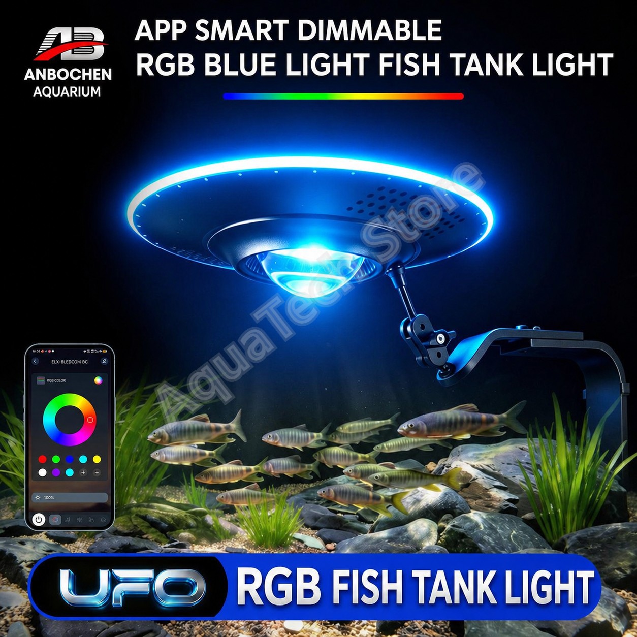 Lámpara LED RGB para acuario A - Reef Lighting reseña y precio